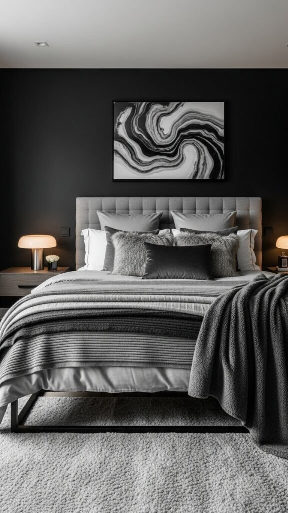 Layered Black and Gray Elegance