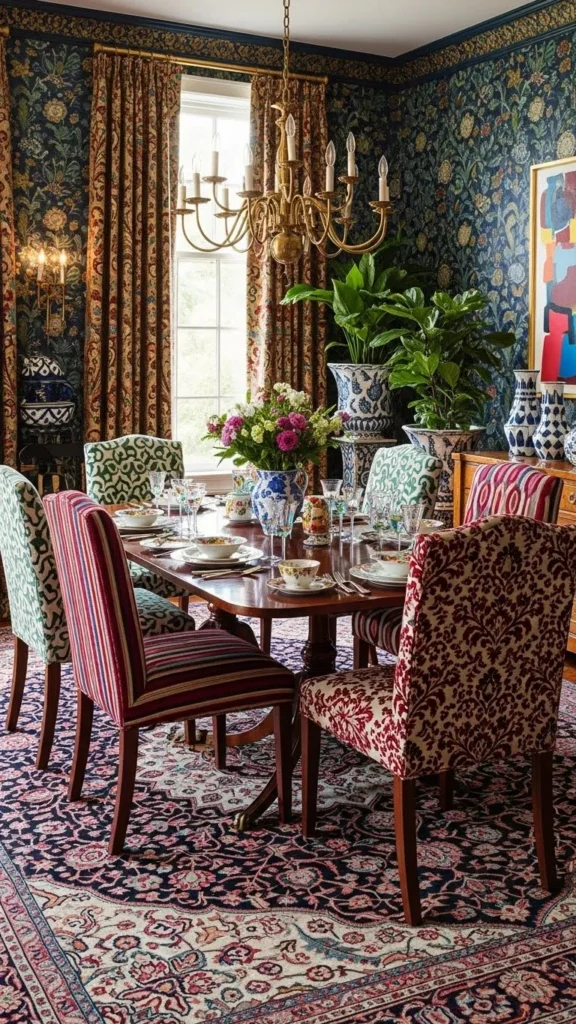 Pattern on Pattern Dining Delight