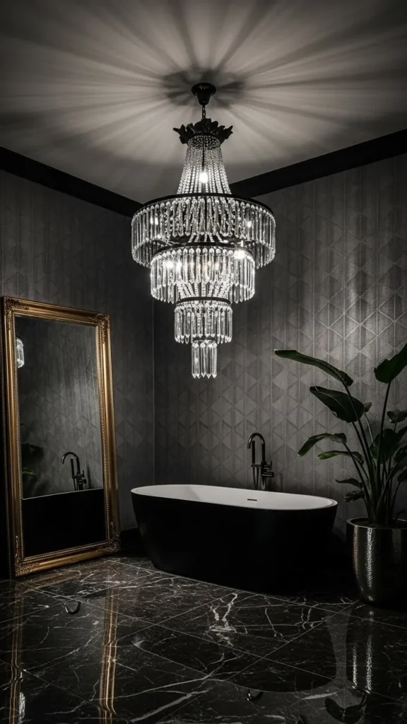 Sculptural Lighting Feature Bathroom