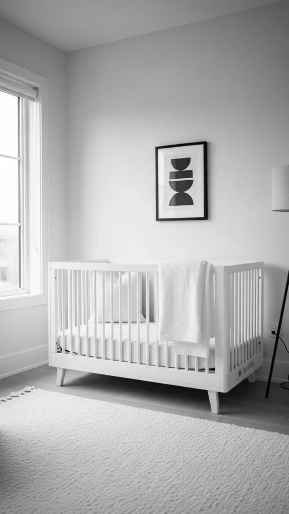 Soft Black and White Serenity