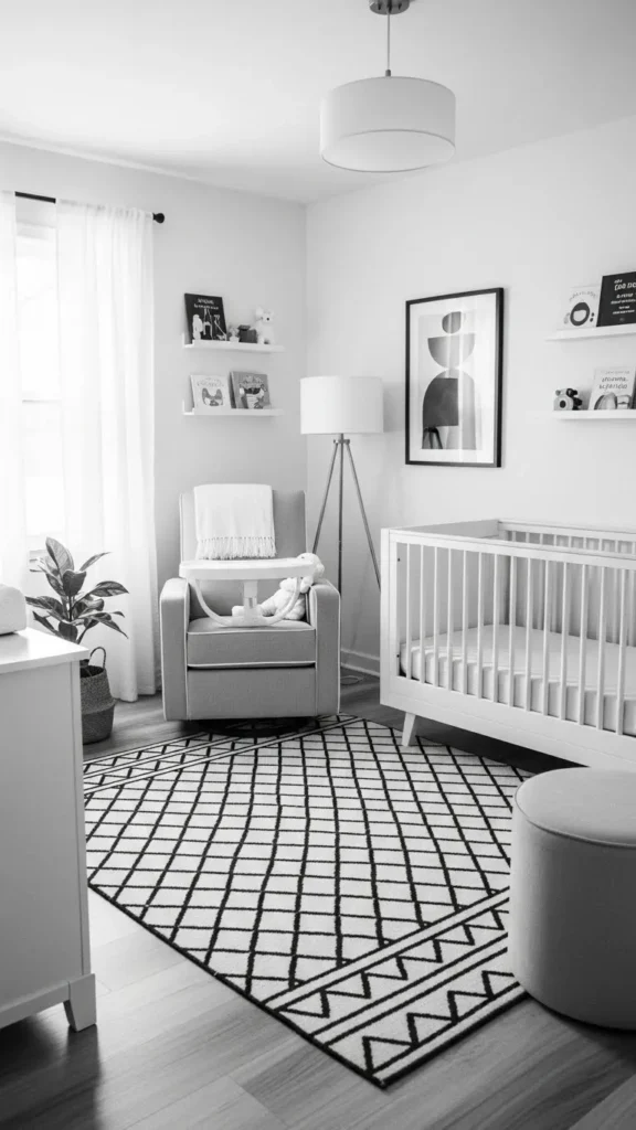 Timeless Monochrome Nursery Design