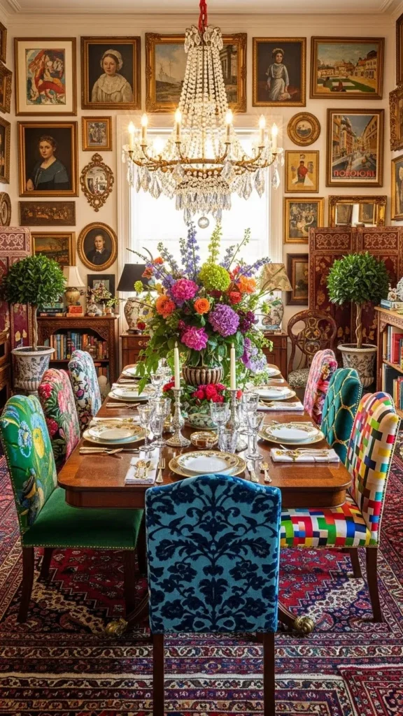 Vibrant Upholstered Dining Chairs