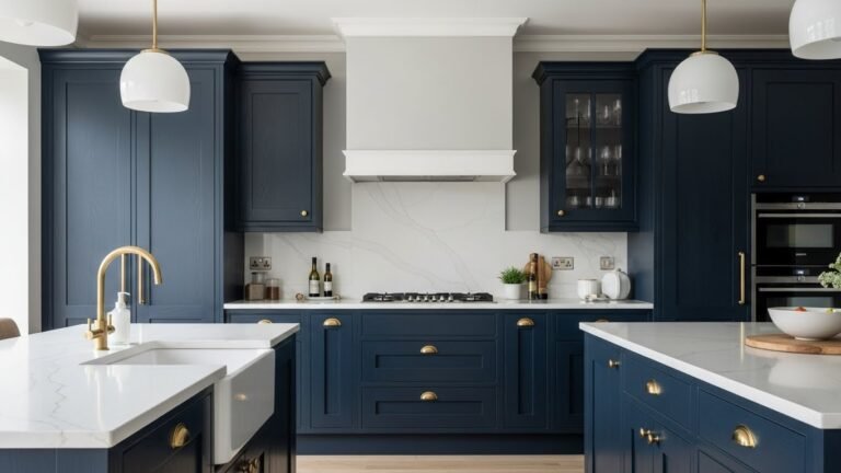 navy kitchen cabinet ideas