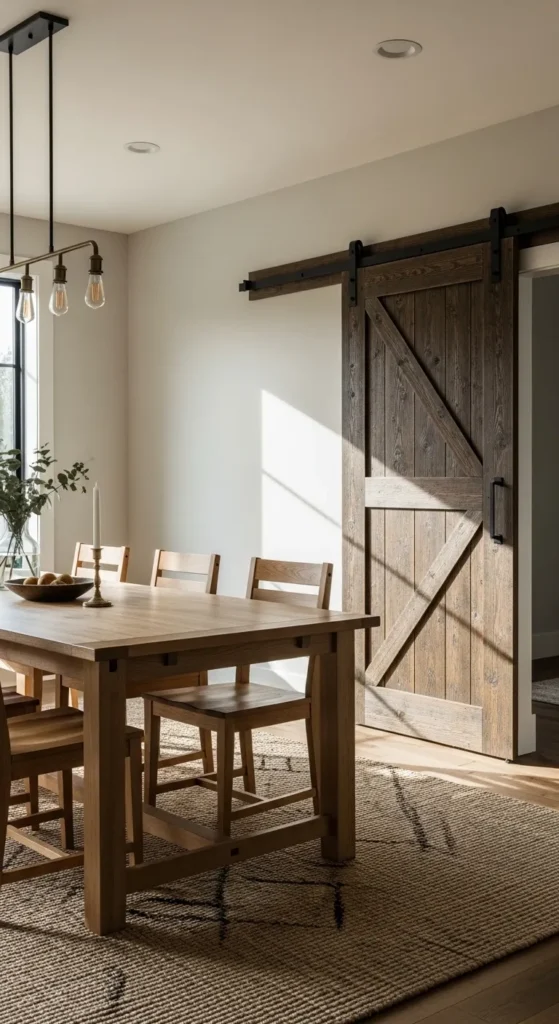 Sliding Barn Door Accent