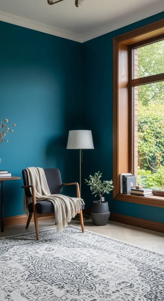 Statement Color Home Library