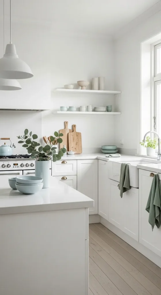 Scandinavian Kitchen with Soft Pastel Accents