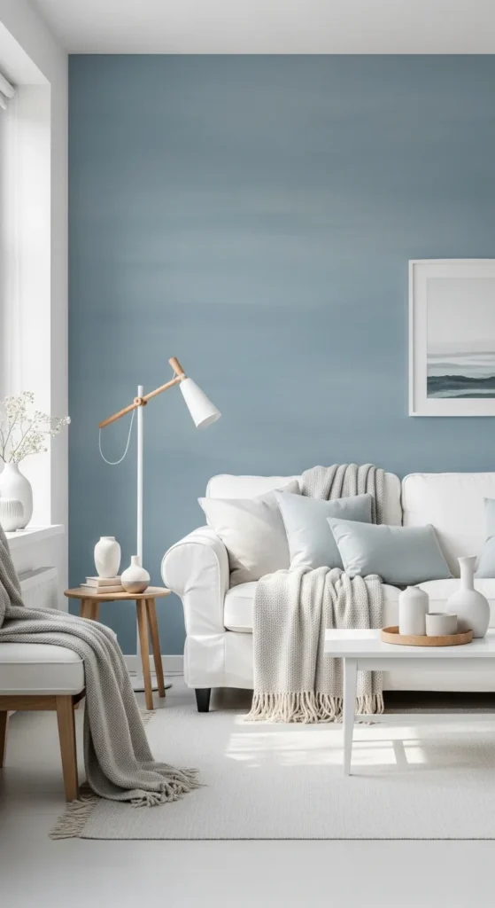 Calm Blue Nordic Wallpaper