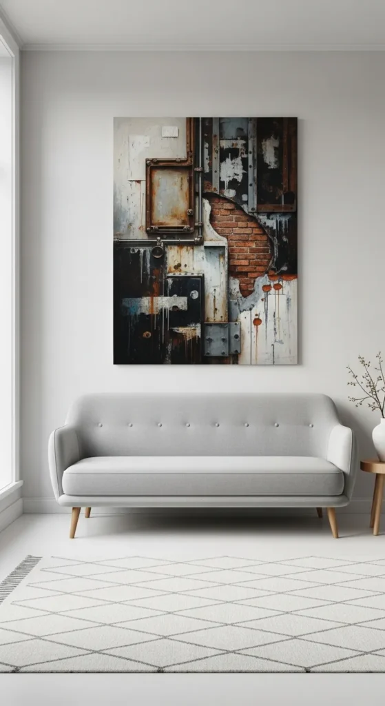 Statement Wall Art on Neutral Backdrops