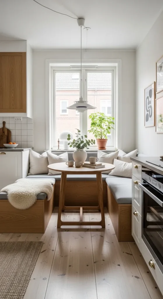 Scandinavian Kitchen with Dining Nook