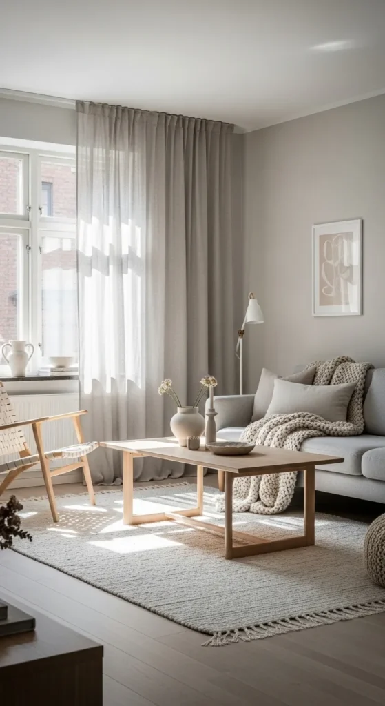 Soft Neutral Scandi Wallpaper