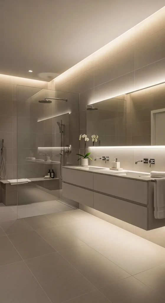 Large Format Tiles for a Seamless Modern Look