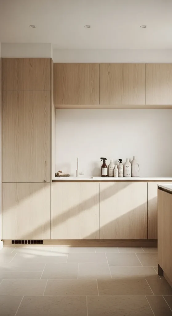 Light Wood Cabinets for a Calm Scandi Base