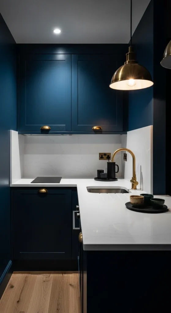 Dark Walls with High Contrast Accents