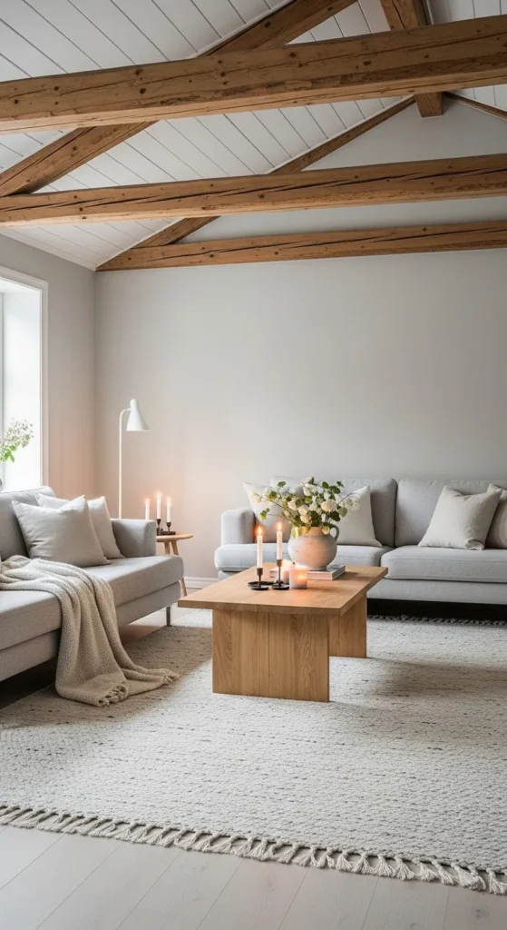 Raw Wood Beams for Rustic Character