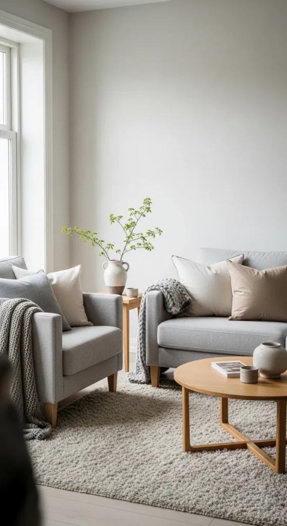 Cozy Seating with Clean Scandinavian Lines
