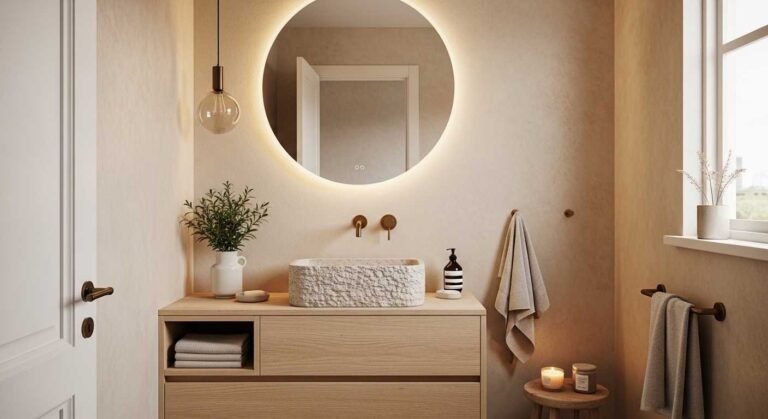 scandi powder room ideas
