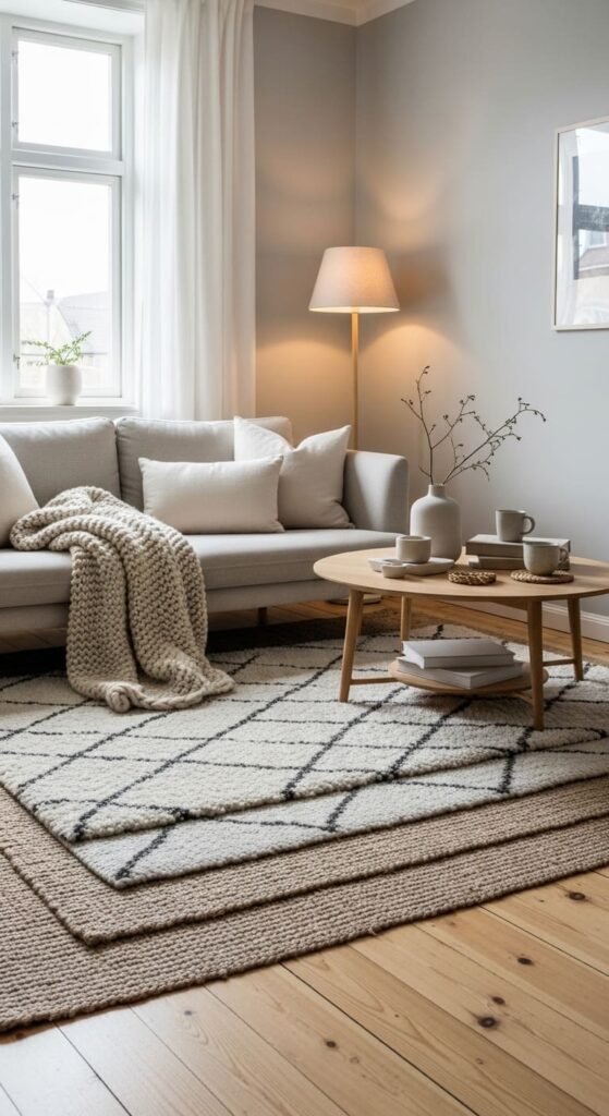 Textured Rugs for Warmth and Depth