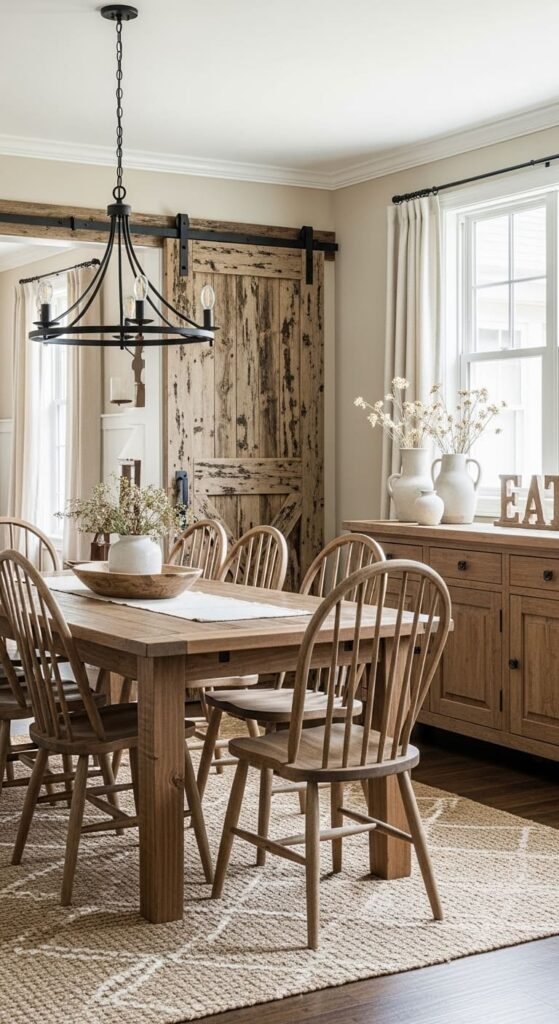Sliding Barn Door Feature