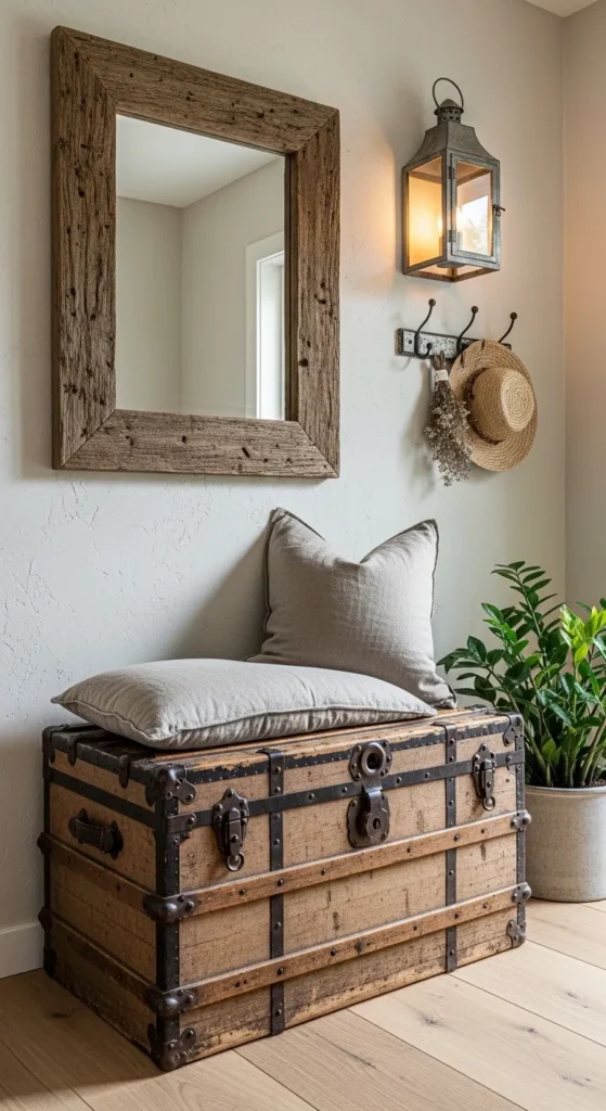 Antique Trunk for Functional Storage