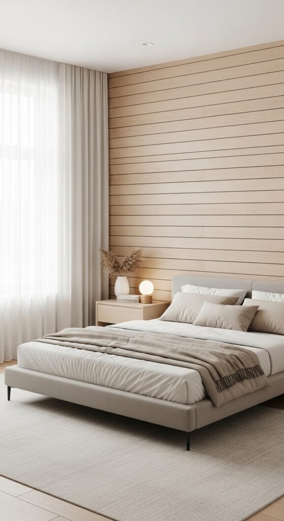 Horizontal Paneling for a Spacious Feel