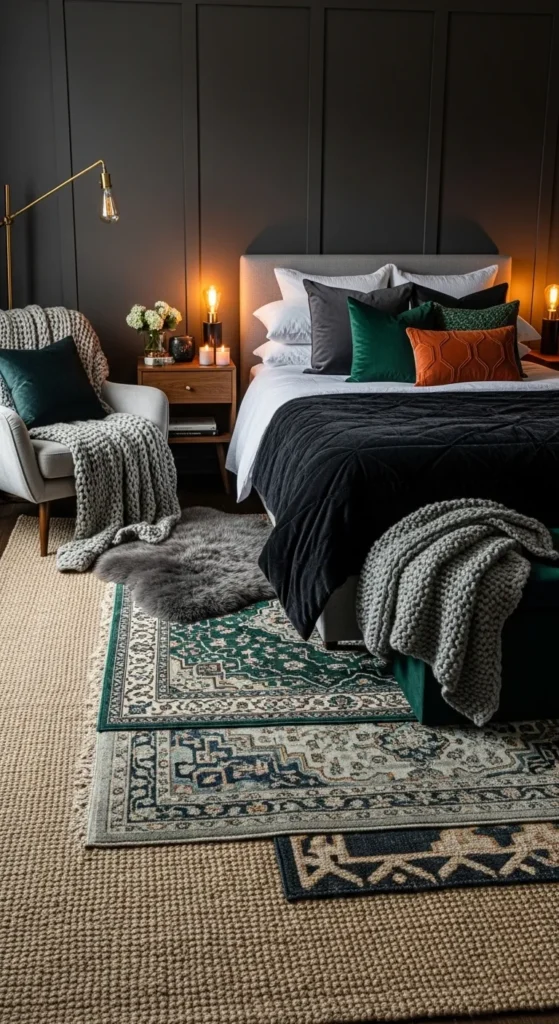 Layered Rugs for Visual Interest