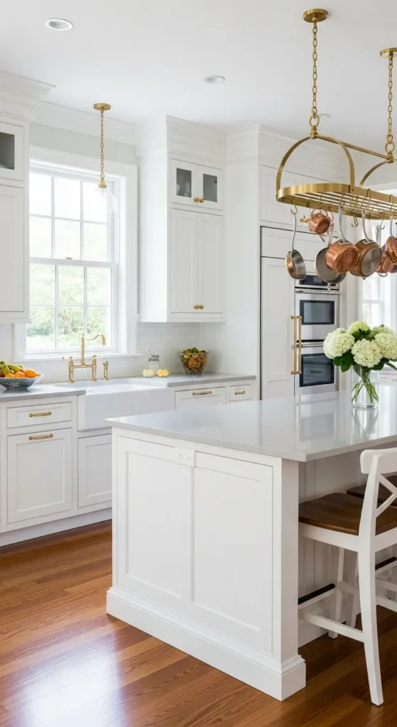 Sleek White Shaker Cabinets