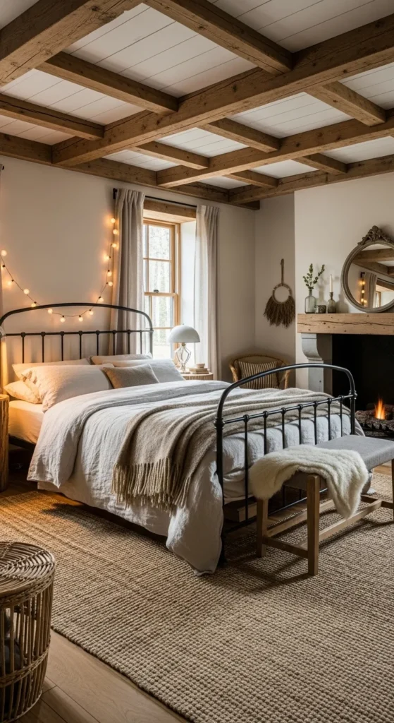 Exposed Wooden Beams and Natural Textures