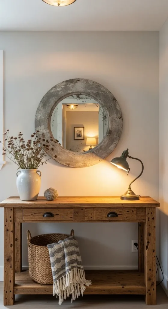 Reclaimed Wood Console Table Charm