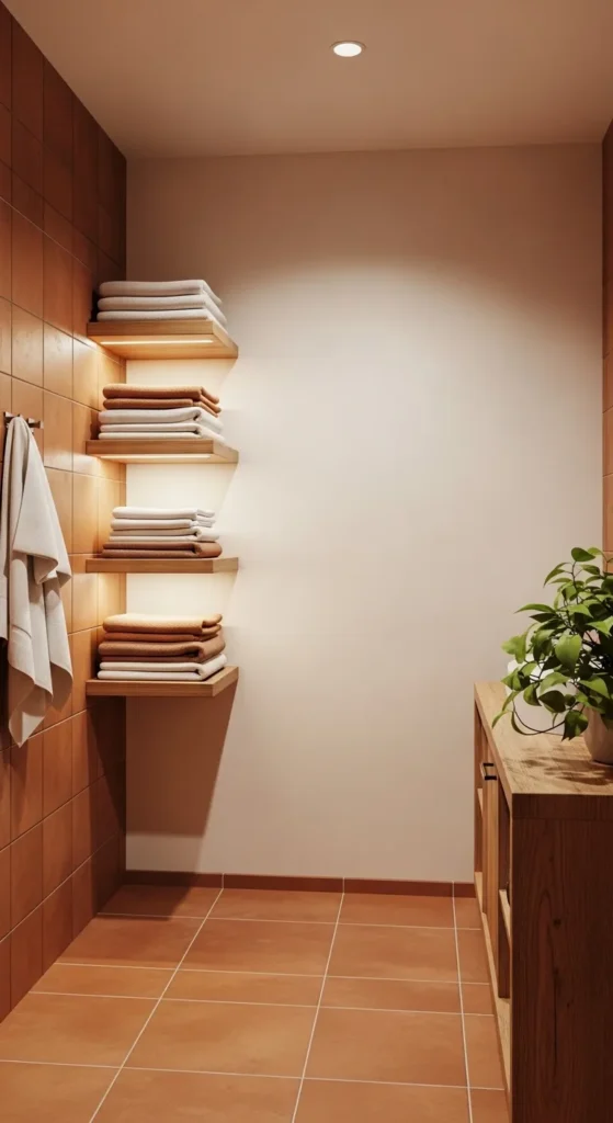 Terra Cotta Tiles with Neutral Walls