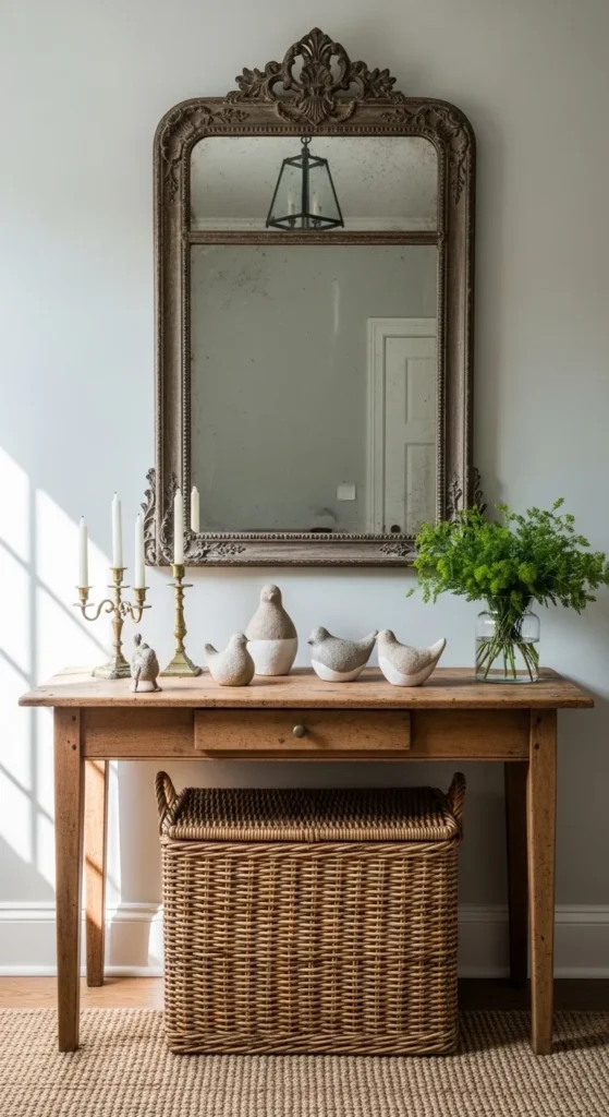 Vintage Mirror with Antique Accents