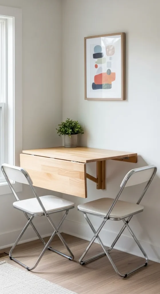 Wall Mounted Drop Leaf Dining Table