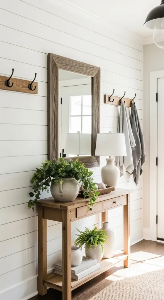 Rustic Shiplap Accent Wall