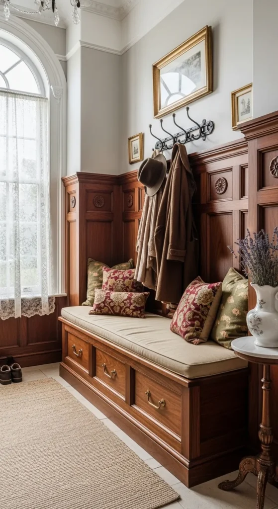 Built In Bench with Upholstered Seating