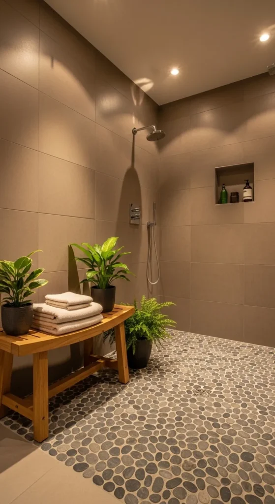 Pebble Stone Shower Floor