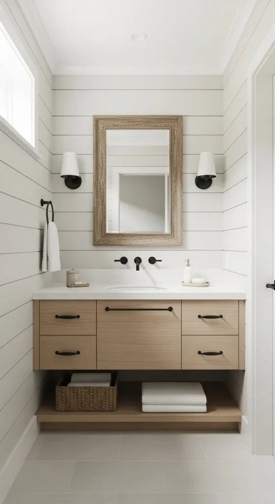 Shiplap Walls With Soft Neutral Tones