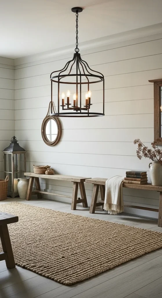 Metal Lantern Chandelier