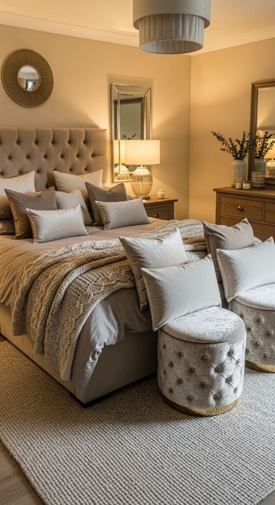Cozy Beige with Plush Textiles