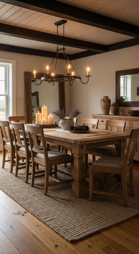 Natural Wood Beams and Ceiling Details