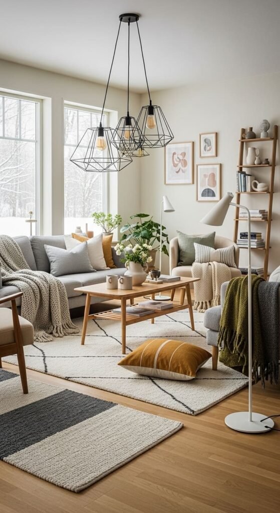 Statement Lighting and Textural Layers