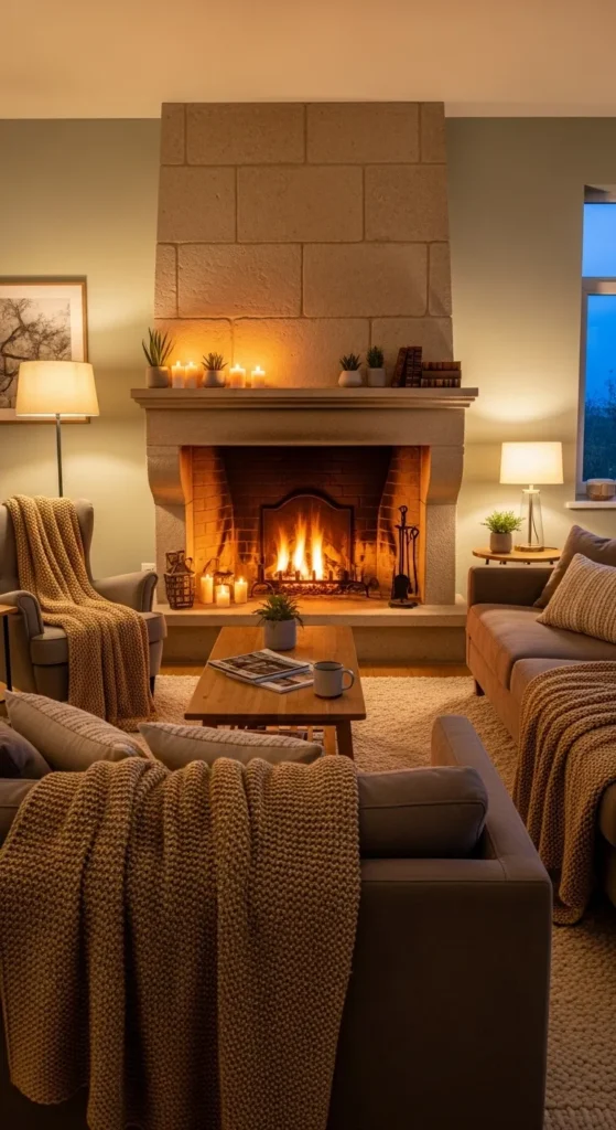A Fireplace as the Cozy Focal Point