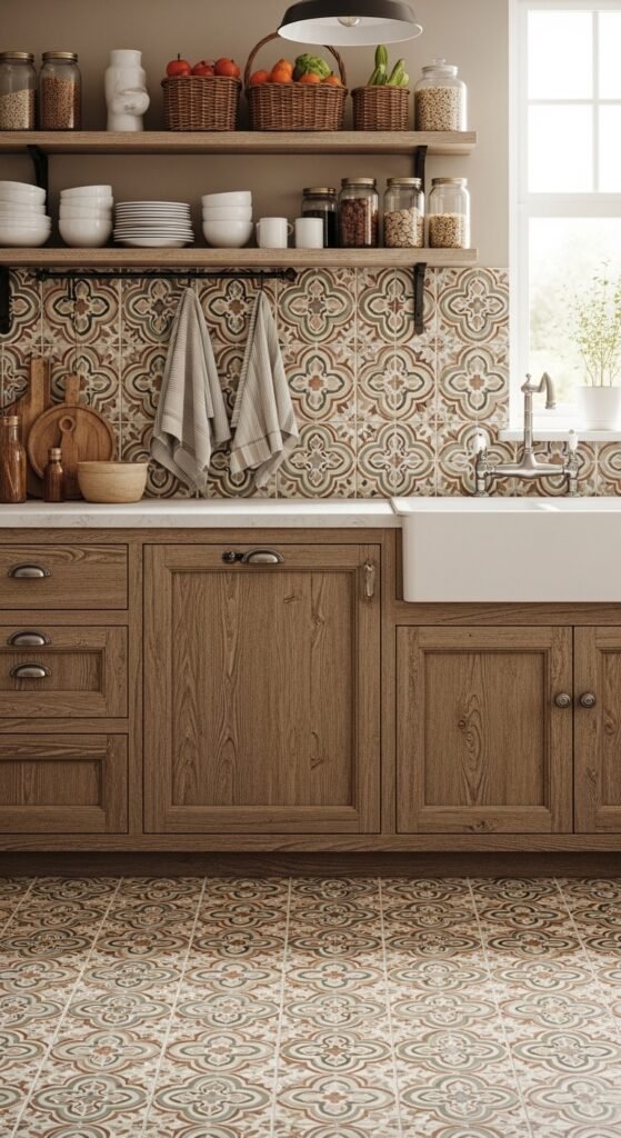 Patterned Tiles with Handmade Touches