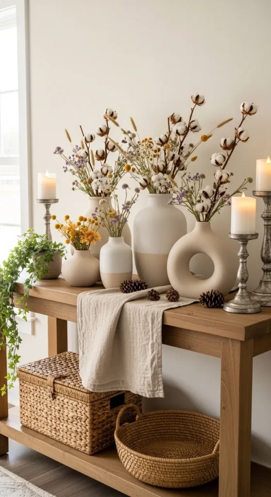 Farmhouse Table with Layered Textures