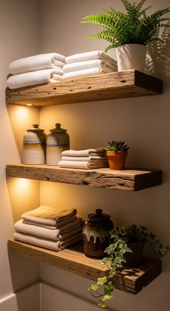 Reclaimed Wood Shelving