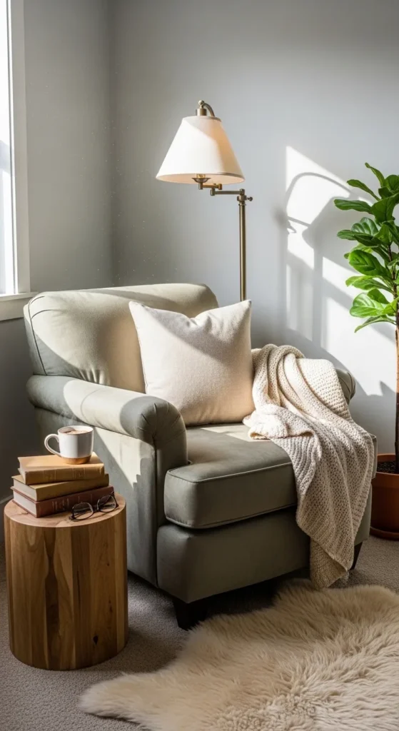 Cozy Reading Corner with an Armchair