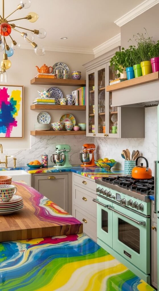 Colorful Countertop Statement