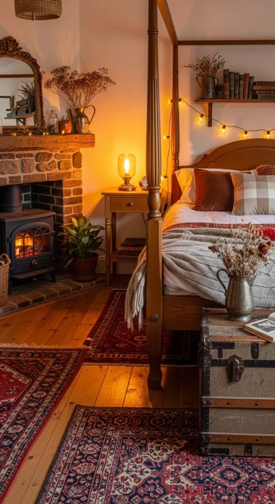 Rustic Fireplace Bedroom