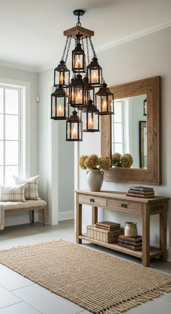 Rope Wrapped Chandelier