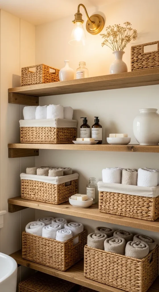 Woven Baskets and Open Storage