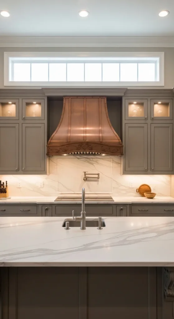 Elegant Range Hood Feature Wall