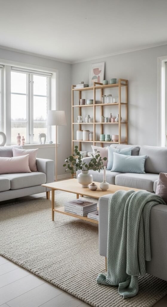 Pops of Pastel for a Playful Touch